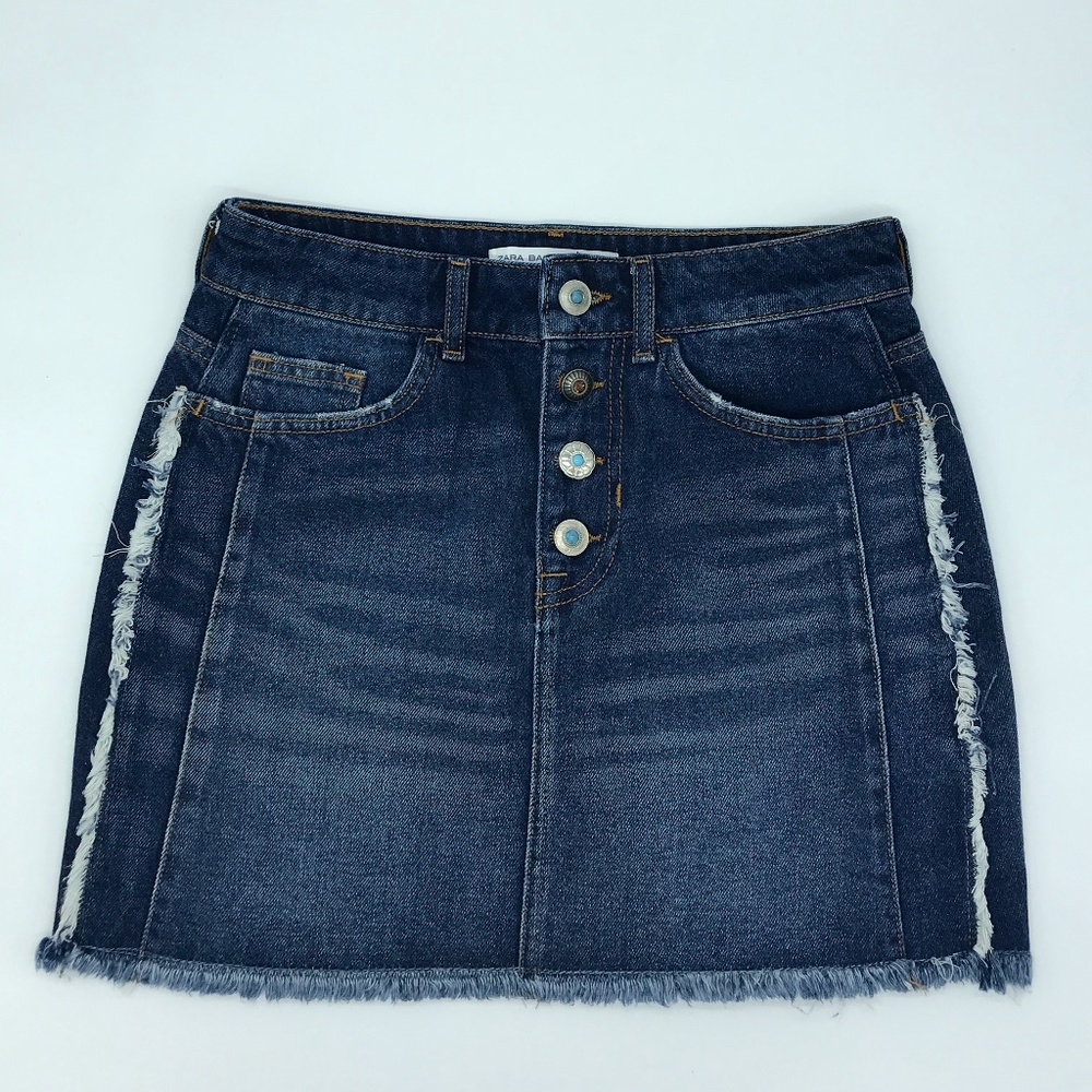 Zara jeans mini skirt
